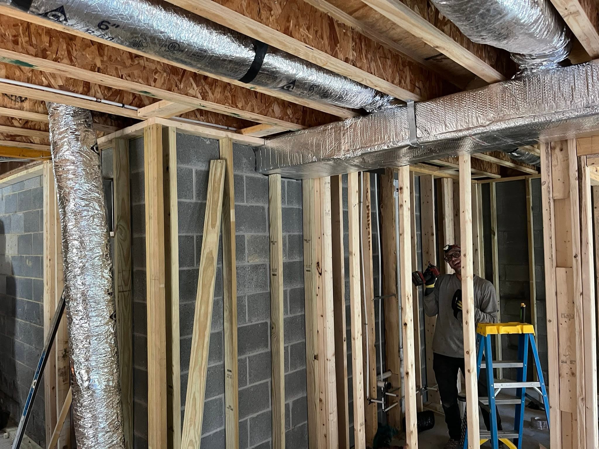 New construction HVAC install